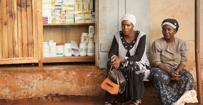 African Women are sitting